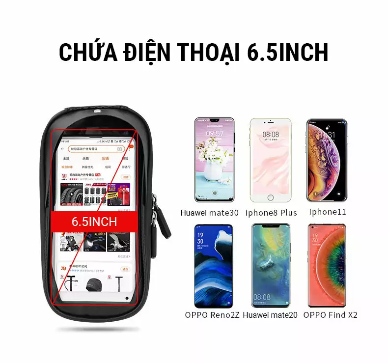 túi điện thoại ghi đông xe đạp wheel up hbb-03s 9 tui dien thoai ghi dong xe dap wheel up hbb03s 16 Túi điện thoại ghi đông xe đạp Wheel Up HBB-03s - YCB.vn