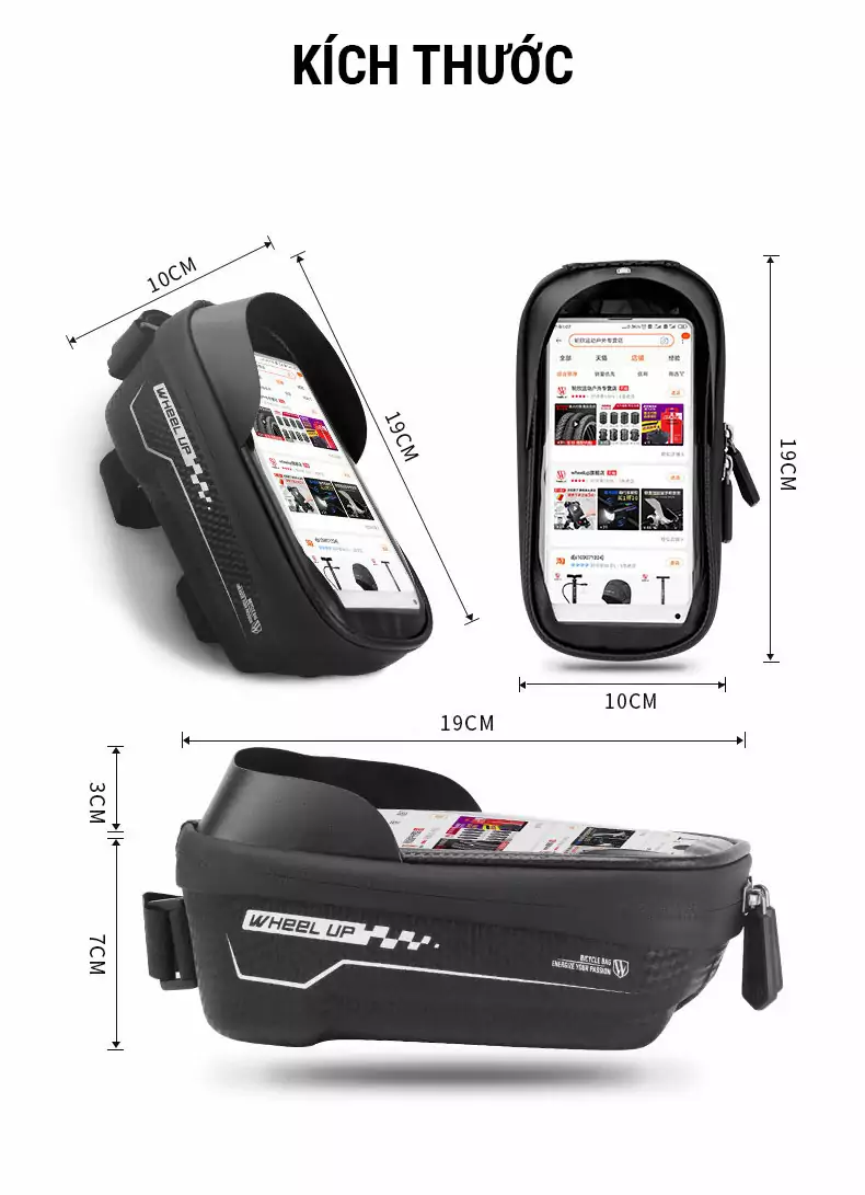 túi điện thoại ghi đông xe đạp wheel up hbb-03s 8 tui dien thoai ghi dong xe dap wheel up hbb03s 17 Túi điện thoại ghi đông xe đạp Wheel Up HBB-03s - YCB.vn