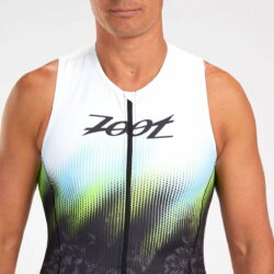 Bộ quần áo trisuit nam Zoot Mens LTD Triathlon Sleeveless Full Zip Racesuit - Live Aloha