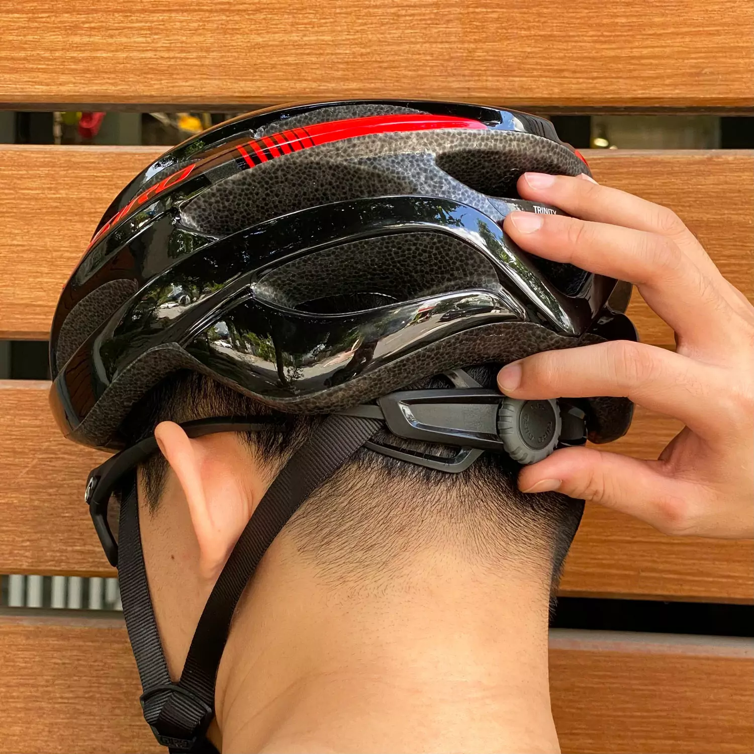 nón bảo hiểm xe đạp giro trinity af - black/red 2 non bao hiem trinity asianfit black red2 3 Nón bảo hiểm xe đạp Giro Trinity AF - Black/Red - YCB.vn