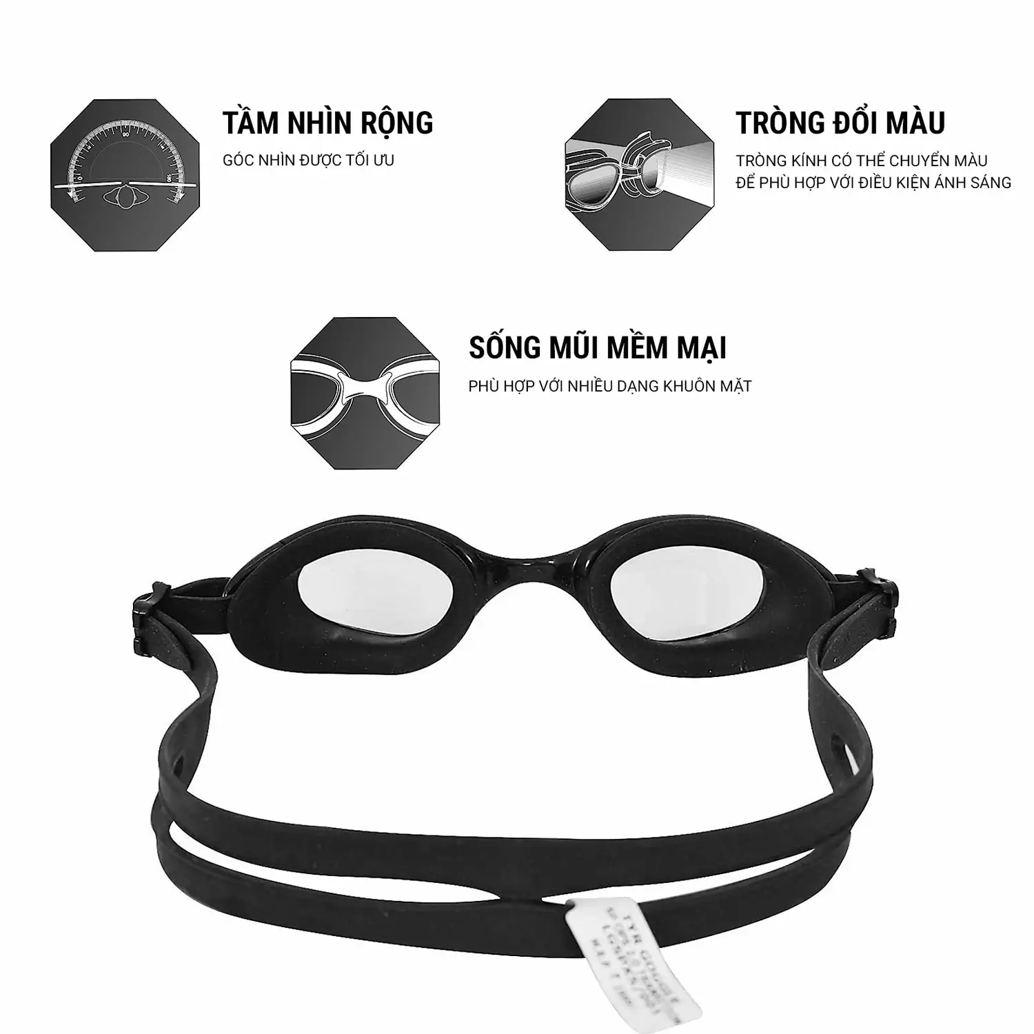 kinh boi tyr special ops 2 transition adult goggles 6 Kính bơi TYR Special OPS 2.0 Transition Adult Goggles - Tròng đổi màu (Black) - YCB.vn