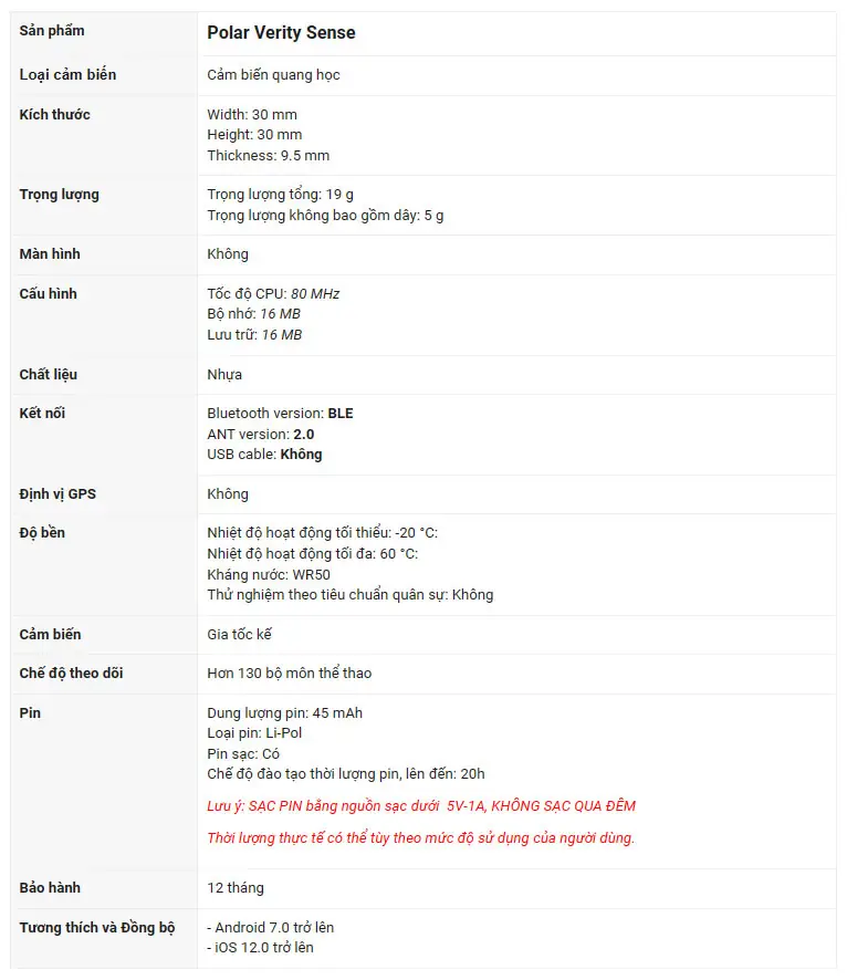 dây đo nhịp tim polar verity sense ohr 8 cam bien nhip tom quang hoc polar verity sense 21 1 Dây đo nhịp tim Polar Verity Sense OHR - YCB.vn