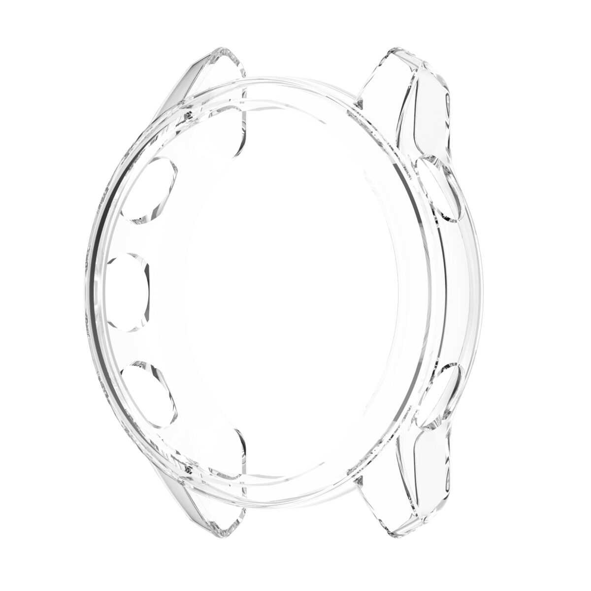 Custodia in TPU con texture in pelle bianca per Garmin Forerunner 965