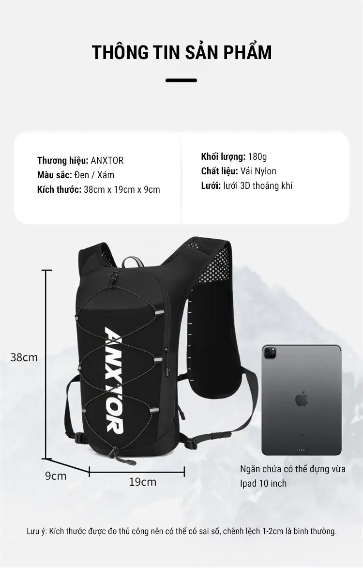 vest chạy trail anxtor 5l 7 vest nuoc anxtor 5l 23 Vest chạy trail ANXTOR 5L - YCB.vn