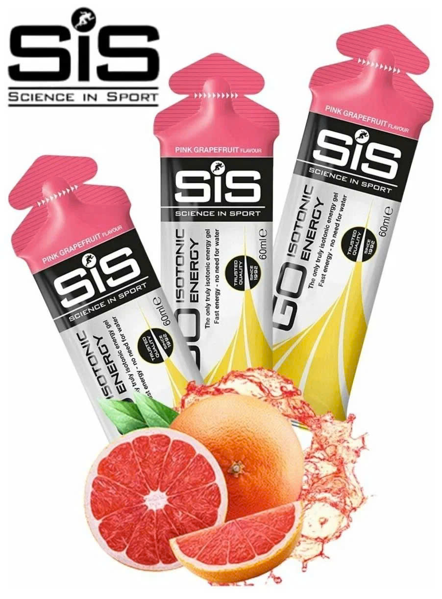 SIS Go Isotonic Energy Gels pink grapefruit 4 Đồ nghề chạy trail - YCB.vn