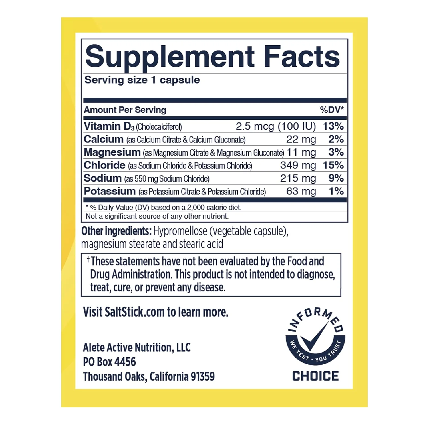 viên muối bổ sung điện giải saltstick caps (hộp 100 viên) 1 SaltStick Caps 100ct 2 Viên muối bổ sung điện giải SaltStick Caps (hộp 100 viên) - YCB.vn