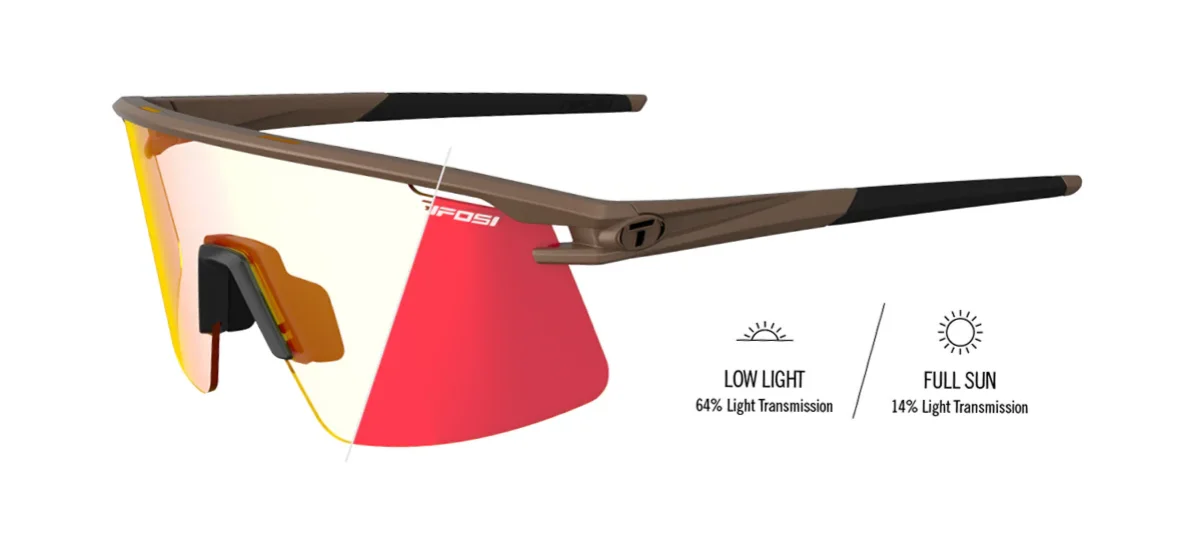 tifosi moab lite matte bronze clarion red fototec 1 Kính mát thể thao Tifosi Moab Lite | Matte Bronze (Tròng Clarion Red Fototec) - YCB.vn