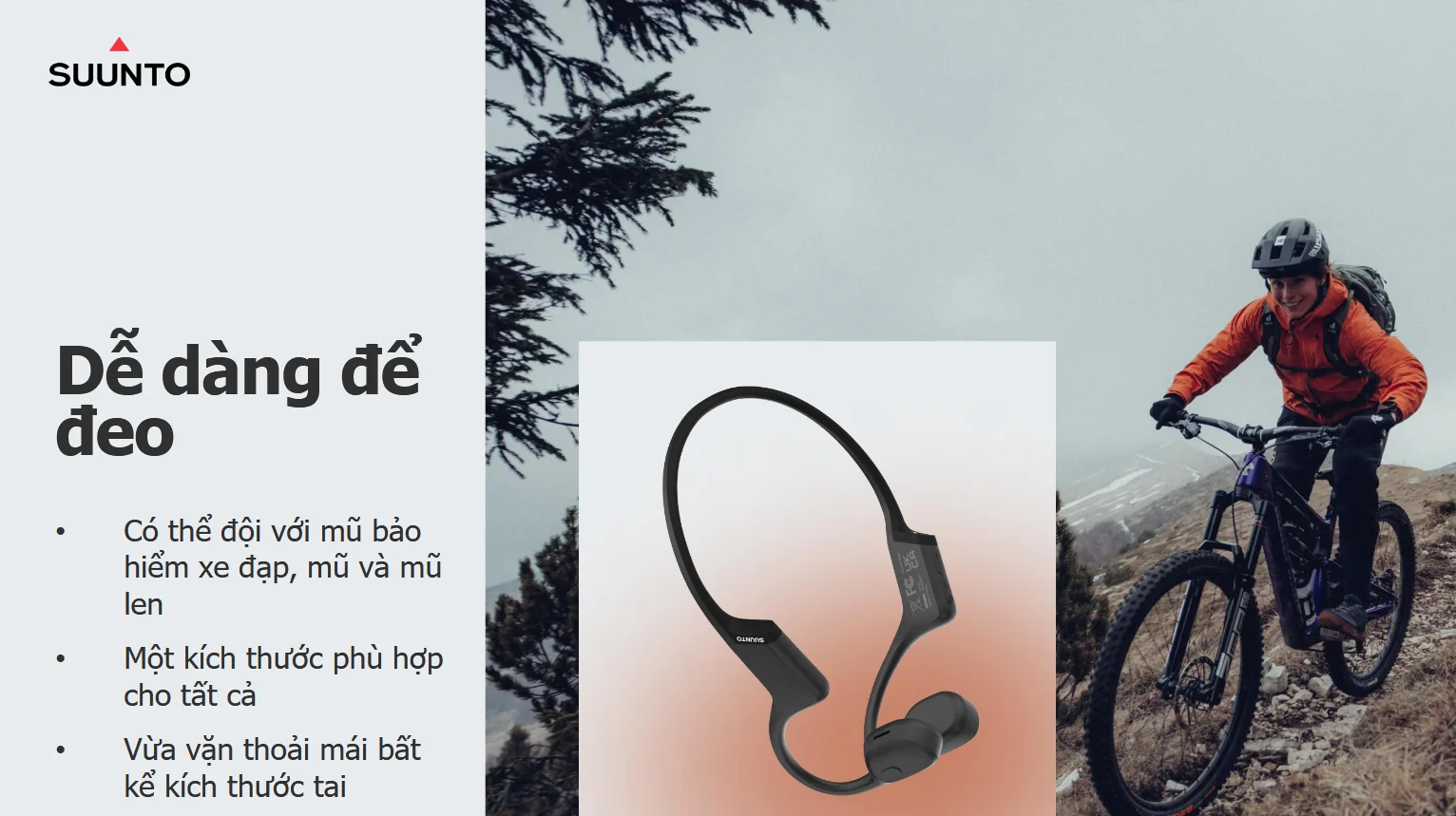 Tai nghe Open-Ear Suunto Sonic 3 tai nghe truyen am qua xuong suunto sonic 4 Tai nghe Open-Ear Suunto Sonic - YCB.vn