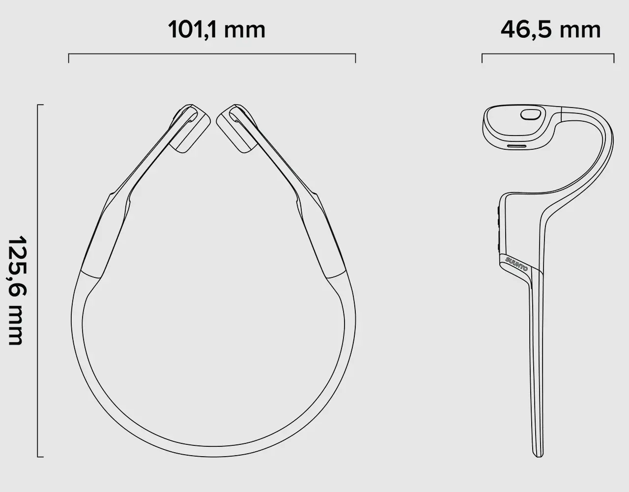 Tai nghe Open-Ear Suunto Sonic 18 tai nghe truyen am qua xuong suunto sonic 47 Tai nghe Open-Ear Suunto Sonic - YCB.vn