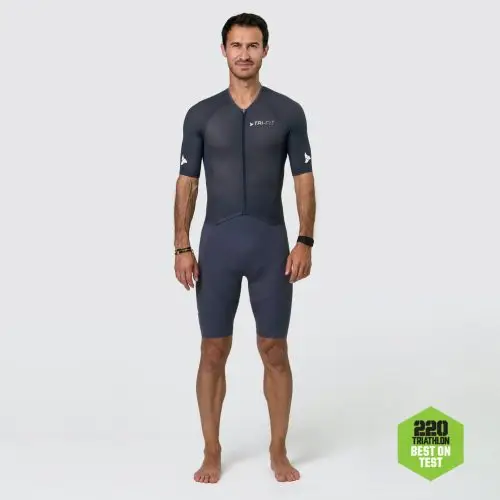 Bộ quần áo ba môn nam Tri-Fit Vanguard Men’s Triathlon Suit – Grey - YCB -  Tri Suit 3
