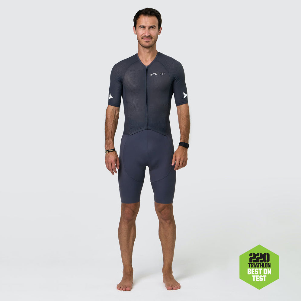 Bộ quần áo ba môn nam Tri-Fit Vanguard Men’s Triathlon Suit – Grey - YCB -  Tri Suit 9