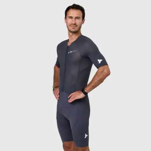 Bộ quần áo ba môn nam Tri-Fit Vanguard Men’s Triathlon Suit – Grey - YCB -  Tri Suit 4