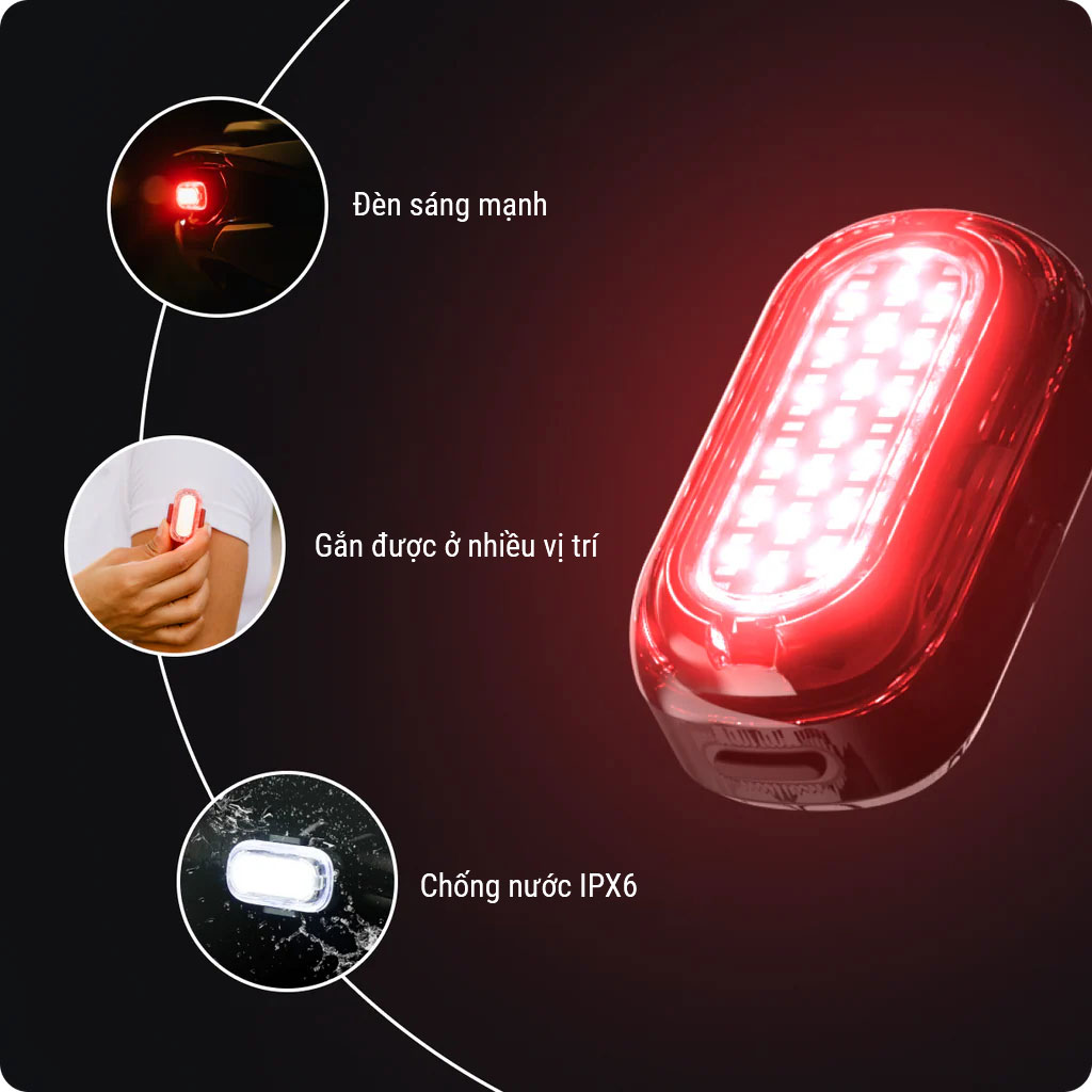 đèn xe đạp đa năng lumos firefly mini 22 non bao hiem xe dap lumos ultra aero 22 1 Đèn xe đạp đa năng Lumos Firefly Mini - YCB.vn