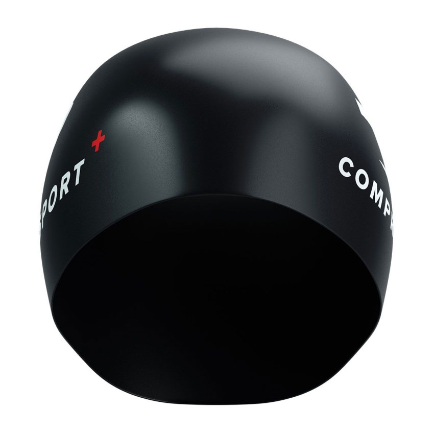 non boi compressport swim cap 3 Nón bơi Compressport Silicone Swim Cap - Black/White - YCB.vn