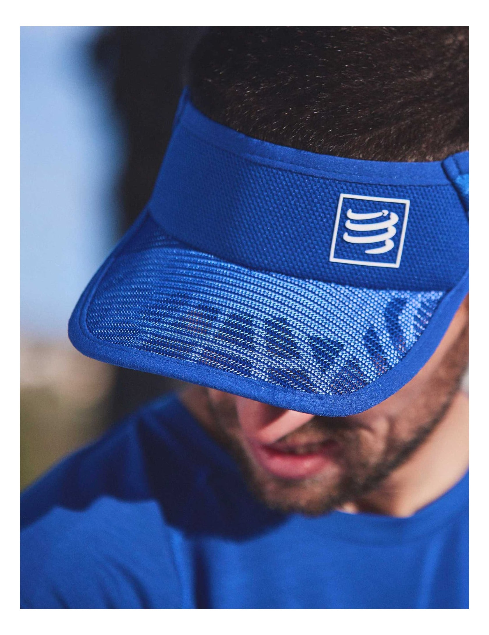 spiderweb ultralight visor sodalite white 1 Nón thể thao hở đầu Compressport Spiderweb Ultralight Visor - YCB.vn