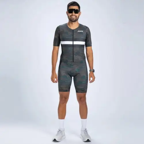 Bộ quần áo trisuit nam Zoot Mens LTD Triathlon Aero Full Zip Racesuit – Armada - YCB -  Tri Suit