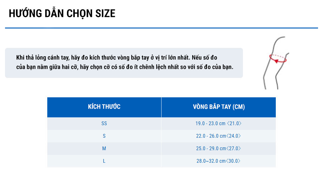 bó ống tay thể thao zamst arm sleeves 4 zamst arm sleeves size Bó Ống Tay Thể Thao ZAMST Arm Sleeves - YCB.vn