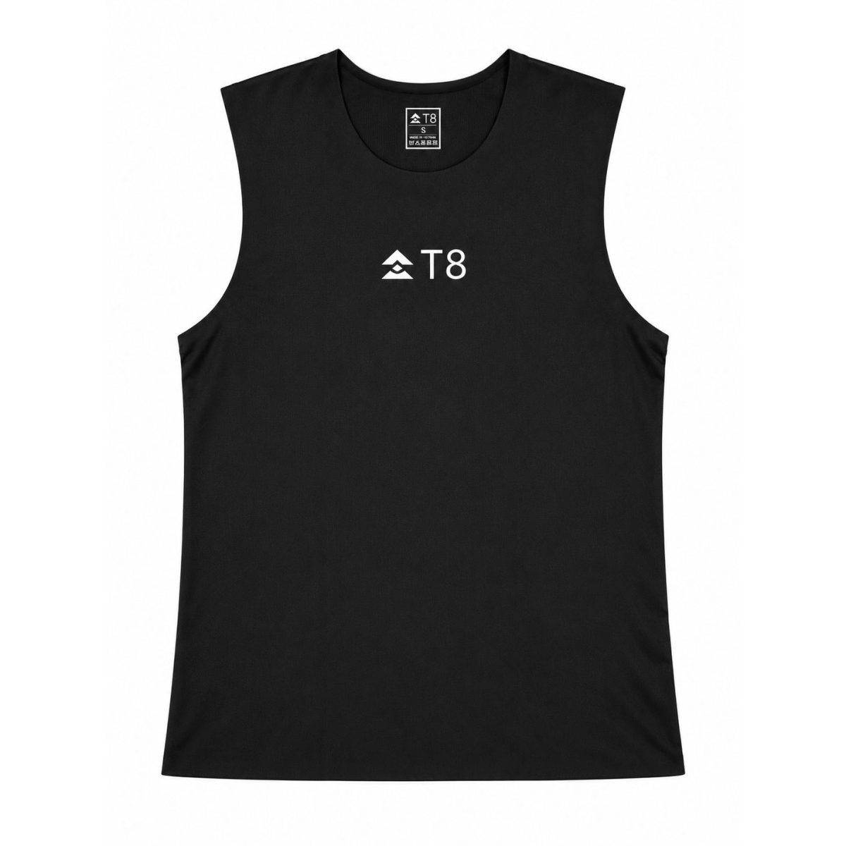 ao nam t8 men trail tank pure black 2 Áo Chạy Bộ Nam T8 Men's Trail Tank - Pure Black - YCB.vn