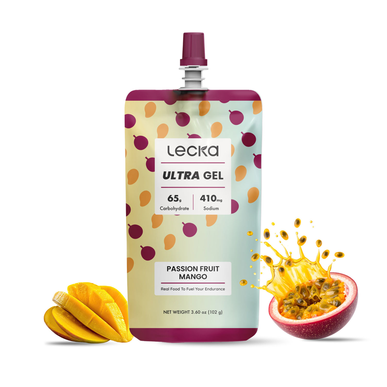 lecka ultra gel passion fruit mango 2 Gel năng lượng Lecka Ultra Gel - Passion Fruit Mango - YCB.vn