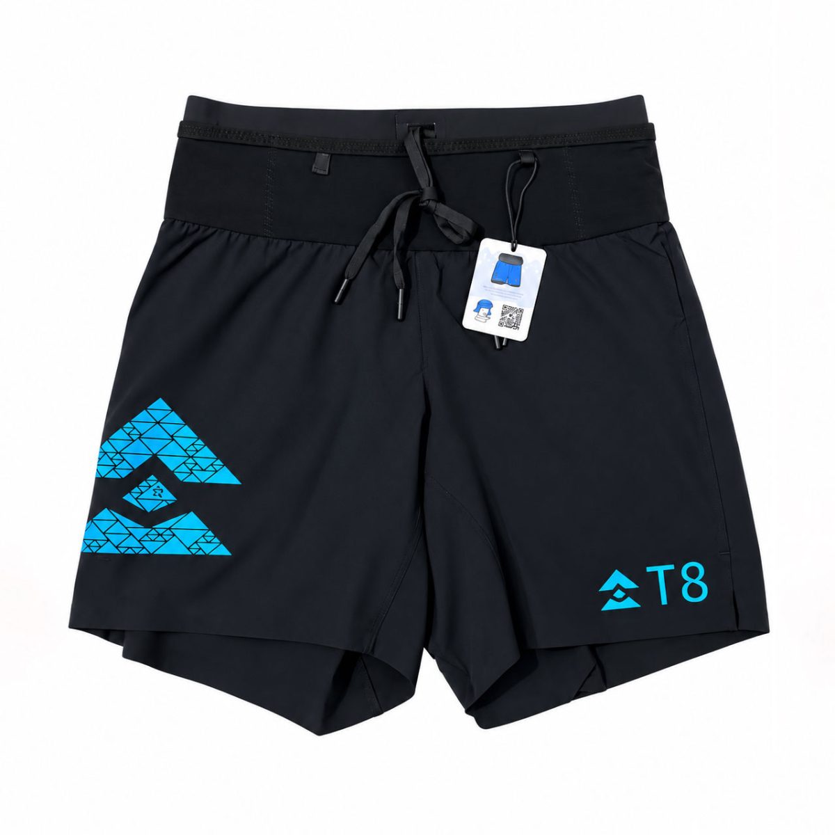 quan nam t8 men sherpa light blue 2 Quần đùi chạy bộ nam T8 Sherpa Men Running Short  - Custom Light Blue - YCB.vn