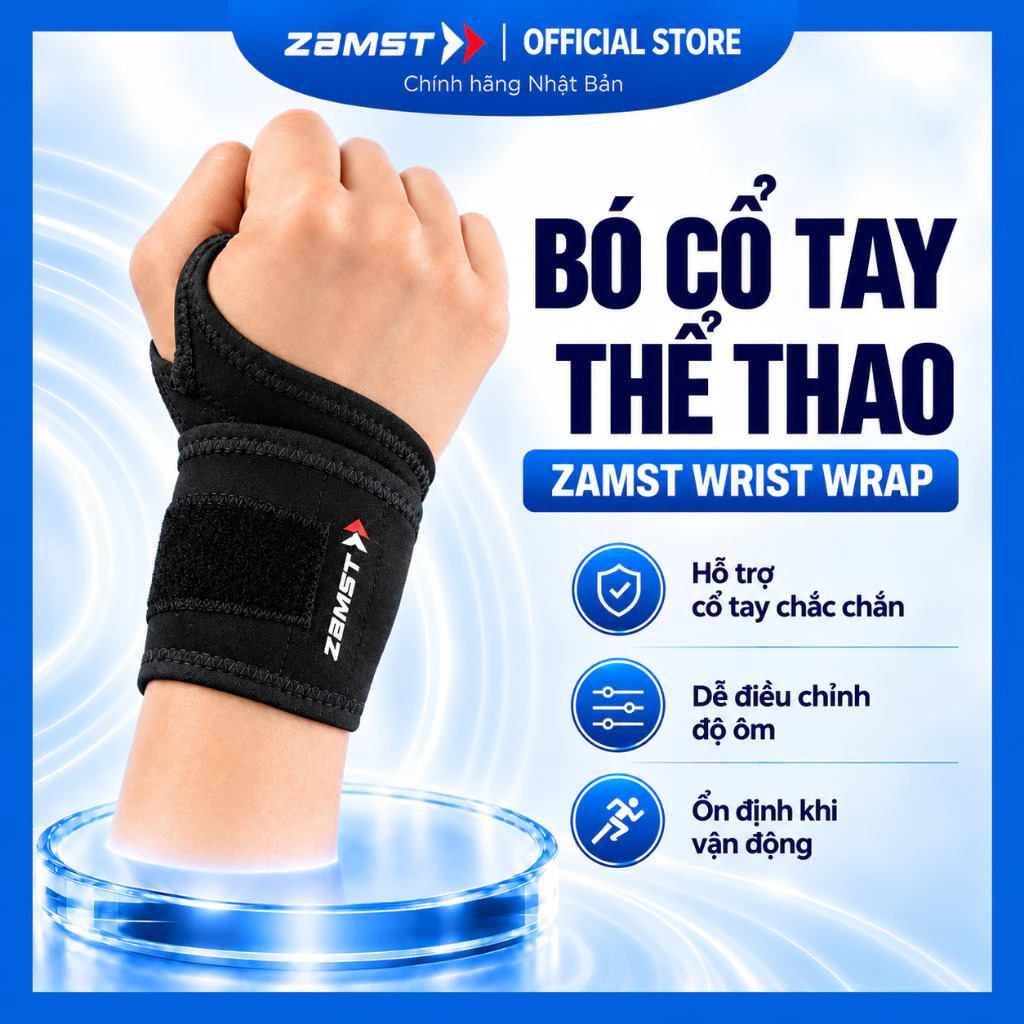 Băng hỗ trợ cổ tay Zamst Wrist Wrap 1 bang ho tro co tay zamst wrist wrap 1 Băng hỗ trợ cổ tay Zamst Wrist Wrap - YCB.vn