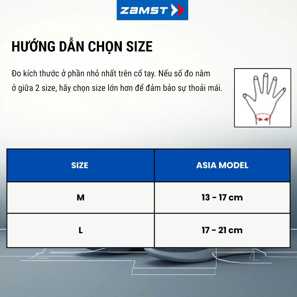 Băng hỗ trợ cổ tay Zamst Wrist Wrap 5 bang ho tro co tay zamst wrist wrap 10 Băng hỗ trợ cổ tay Zamst Wrist Wrap - YCB.vn
