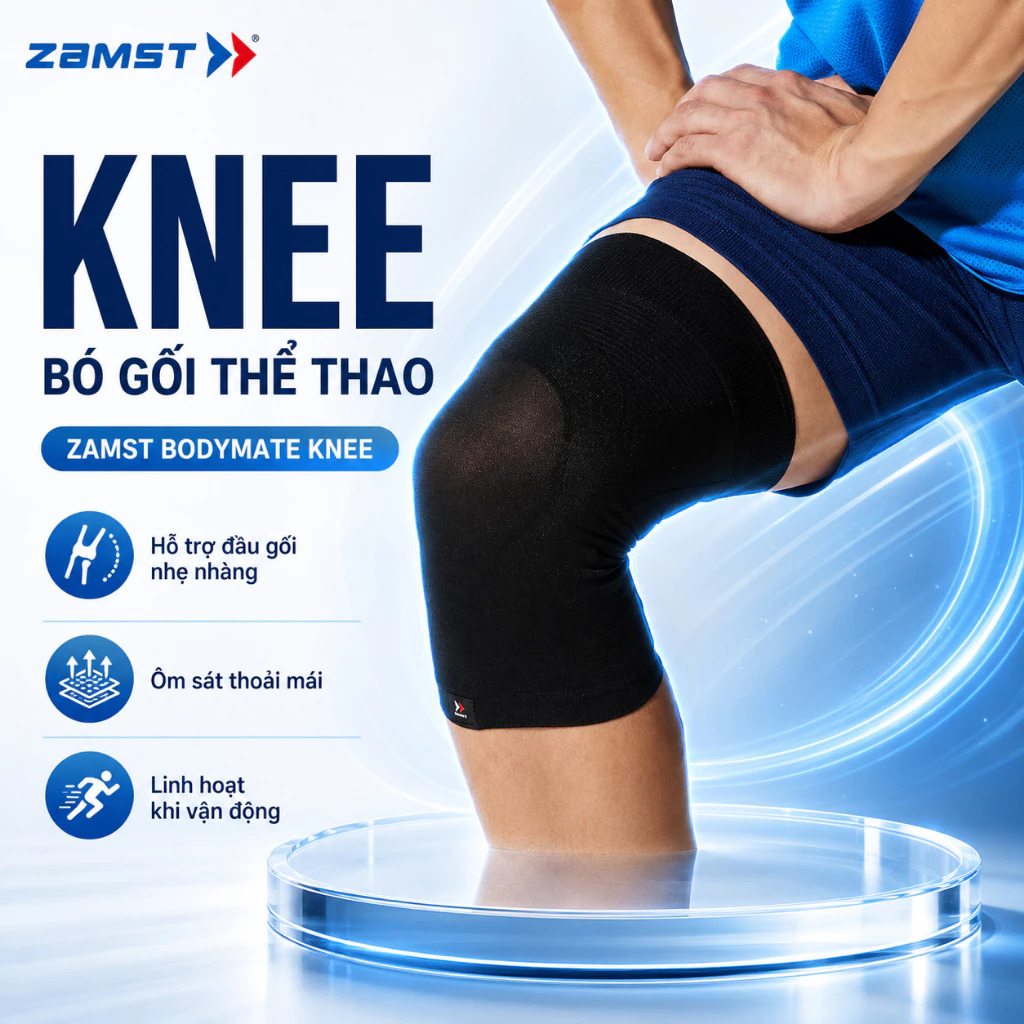 Bó gối thể thao ZAMST Bodymate Knee 1 bo goi zamst bodymate knee 6 Bó gối thể thao ZAMST Bodymate Knee - YCB.vn